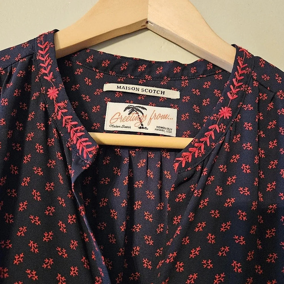 Scotch & Soda Maison Scotch Button Down Sleeveless Women's Boho Jumpsuit Size L. - Picture 7 of 16